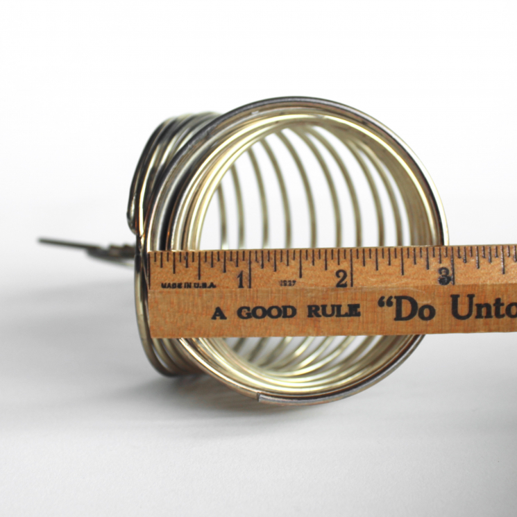 Vintage Mid Century Metal Kitty Cat Coil Wire Sculpture Letter Mail Holder Organizer