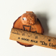 Vintage Folk Art Nut Mini Walnut Figurine Wood Slice Wall Plaque