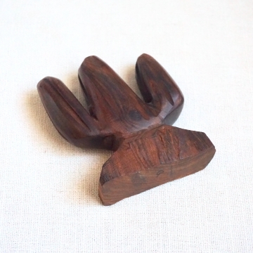 Vintage Hand Carved Ironwood Cactus Sculpture Mid Century Decor