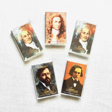Classical Music Great Composers Set Collection 5 Vintage Time Life Cassette Tapes