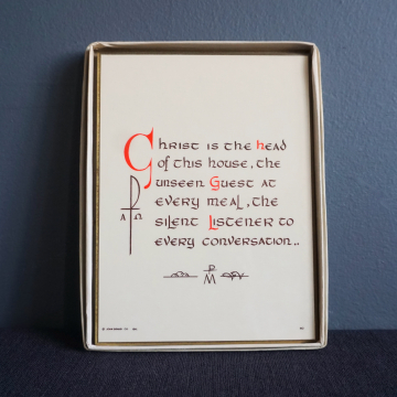 Vintage 1960s Wood Wall Plaque John Brandi Christian Home Decor