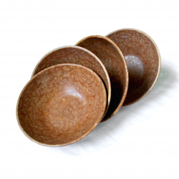 Vintage KYS-ITE Melmac Burl Wood Salad Cereal Bowls Faux Wood