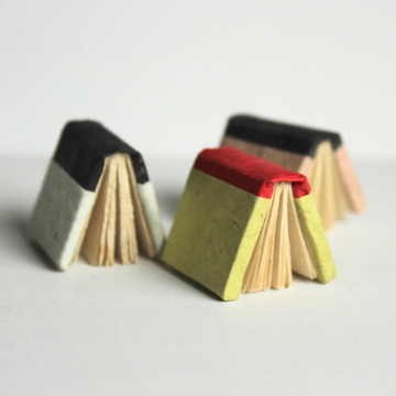 Miniature Handmade Hard Cover Book Hand Bound Tiny Book