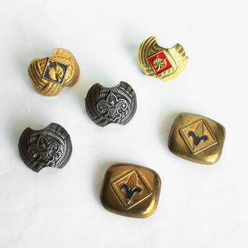 Vintage Boy Scouts Metal Neckerchief Scarf Slide Lot of 6