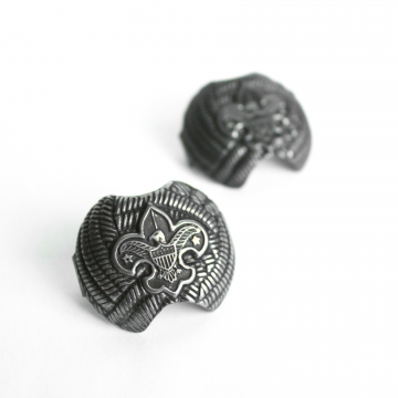 Vintage Boy Scouts Metal Neckerchief Scarf Slide Lot of 6