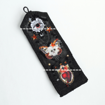 Handmade Pocket Shrine Memento Mori Hand Sewn Mixed Media Collage