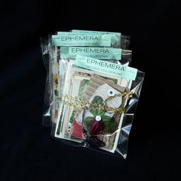 Vintage Ephemera Collage Mix Upcycled Recycled Selvaged Paper