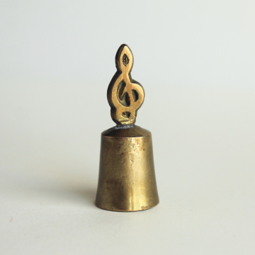Vintage Brass Candle Snuffer Small Handmade Treble Clef 