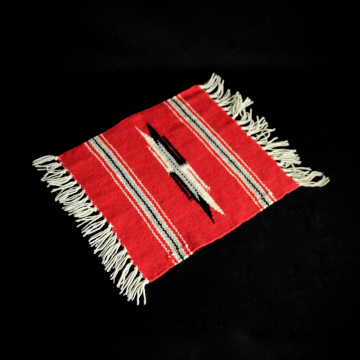 Vintage Southwest Decor Woven Fringe Mini Rug Table Mat
