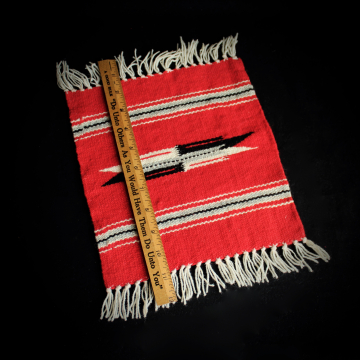 Vintage Southwest Decor Woven Fringe Mini Rug Table Mat