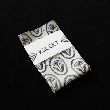 Handmade Tea Towel Hand Block Printed Linen Kitchen Towel